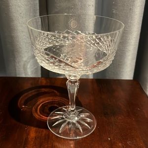 Galway Irish crystal champagne wedding glass. “Groom”